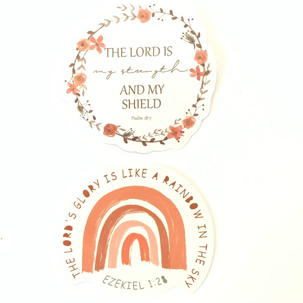 2 Piece Religious Vinyl Stickers